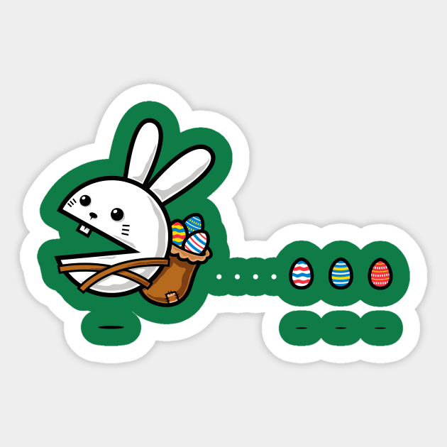 PAC-easter Bunny Sticker by krisren28